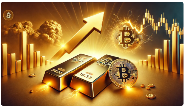 آموزش تحلیل همبستگی طلا و بیتکوین
